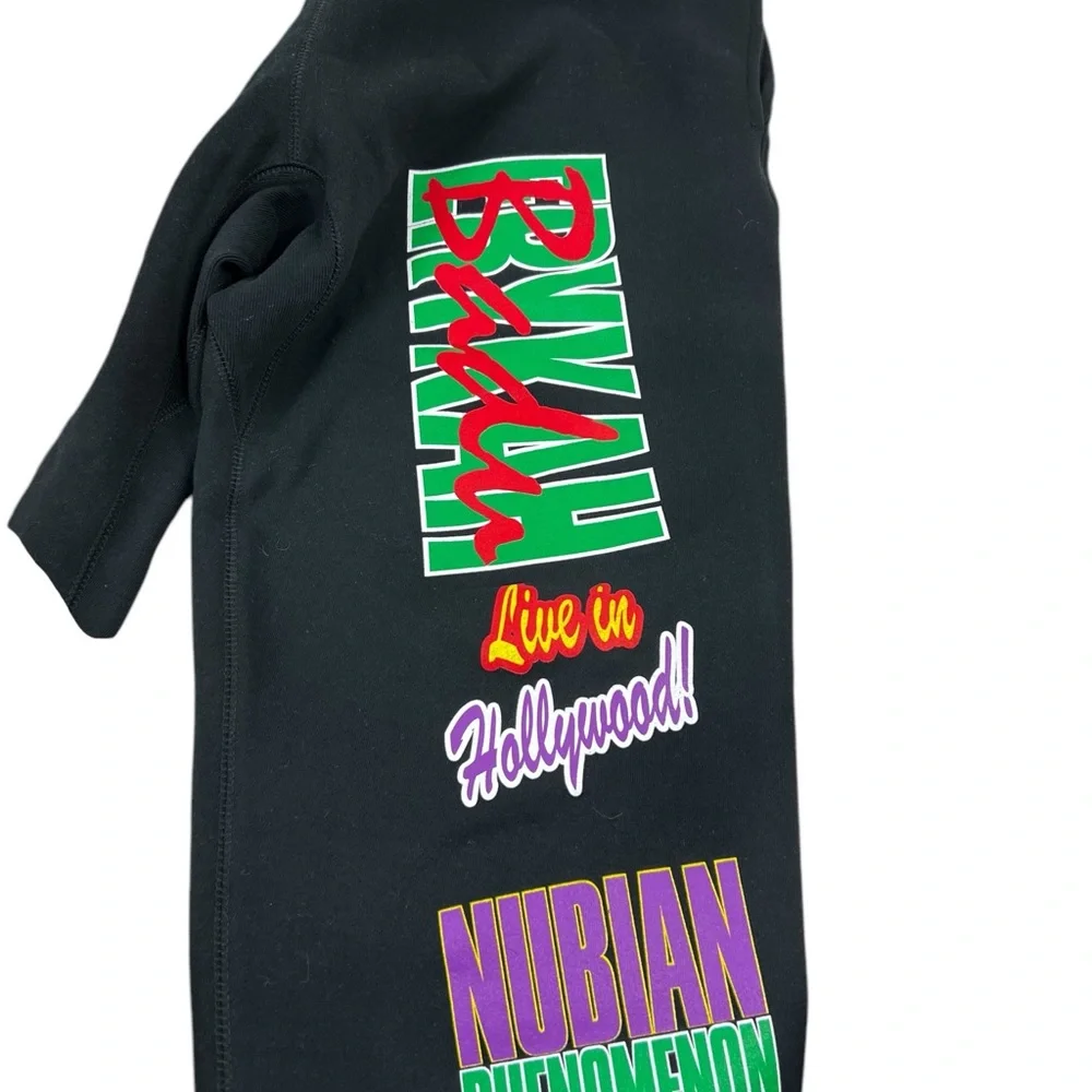 Badubotron Chinatown Market Collab Sweatpants Large Live In Hollywood Black EUC